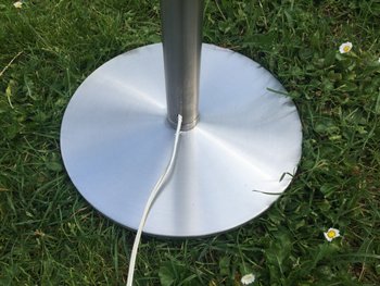 Arc Stainless Steel Floor Lamp Italy Circa 70