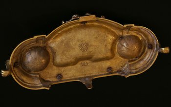 19th century gilded bronze desk set