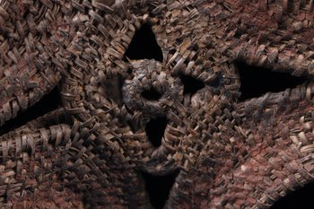 Yamswurzelmaske, Stammeskunst, Ozeanische Kunst, Korbflechten, Papua-Neuguinea, Korbflechten