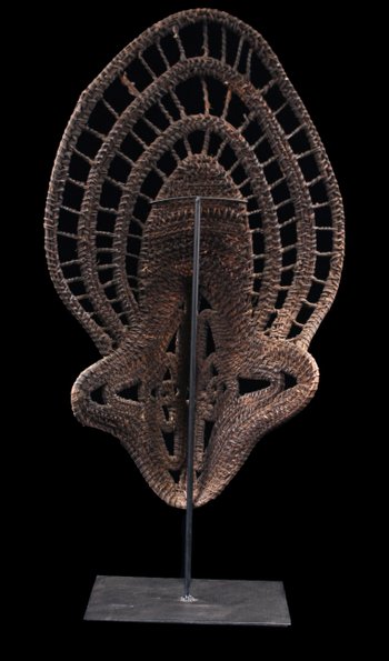 Yamswurzelmaske, Stammeskunst, Ozeanische Kunst, Korbflechten, Papua-Neuguinea, Korbflechten