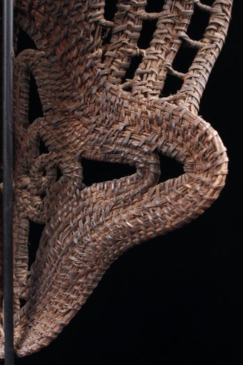 Yamswurzelmaske, Stammeskunst, Ozeanische Kunst, Korbflechten, Papua-Neuguinea, Korbflechten