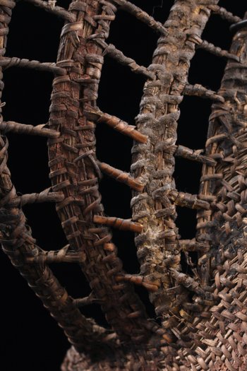 Yamswurzelmaske, Stammeskunst, Ozeanische Kunst, Korbflechten, Papua-Neuguinea, Korbflechten