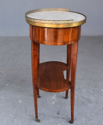 Table De Chevet Rognon Louis XVI Estampillée J.b Vassous (1739-1807)