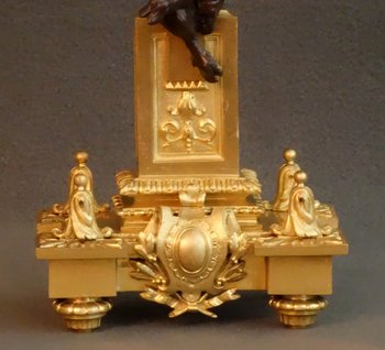  Coppia di candelabri con fauni XIX secolo