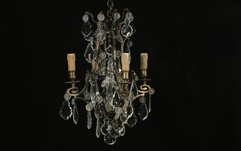 Lampadario a sospensione del XIX secolo, 4 lampade