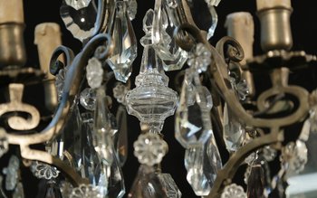 Lampadario a sospensione del XIX secolo, 4 lampade