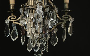 Lampadario a sospensione del XIX secolo, 4 lampade