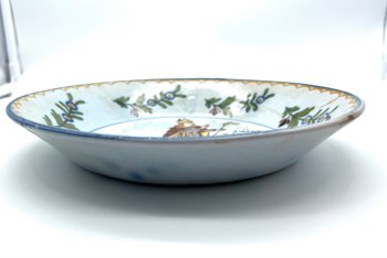 Nevers earthenware plate Saint Claude