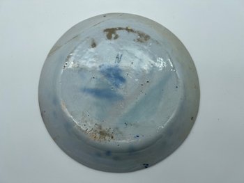 Nevers earthenware plate Saint Claude