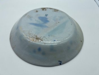 Nevers earthenware plate Saint Claude