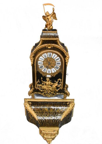 Pendule Cartel époque Louis XIV Marqueterie Boulle XVIIème