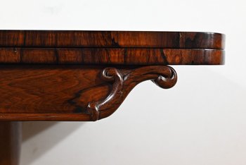 Console Table de Jeux en placage de Palissandre, Angleterre – 1850