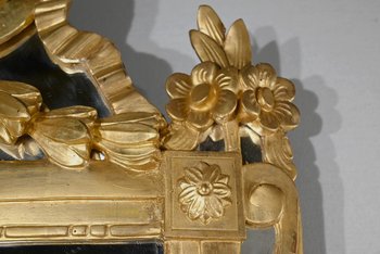 Gilded Wood Rectangular Mirror, Louis XVI style - End of XIXth century