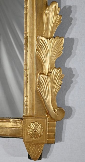 Gilded Wood Rectangular Mirror, Louis XVI style - End of XIXth century