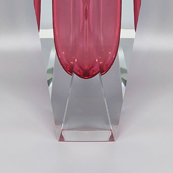 1960 Erstaunliche Rosa Vase Von Flavio Poli für Seguso. Hergestellt in Italien