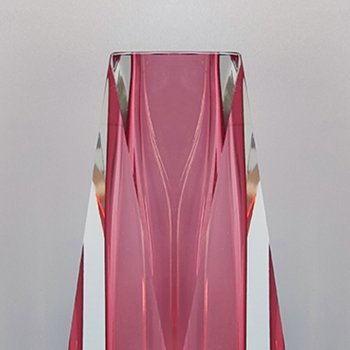 1960 Erstaunliche Rosa Vase Von Flavio Poli für Seguso. Hergestellt in Italien