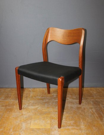 Suite Of Six Scandinavian Chairs By Niels Otto Moller About 1960