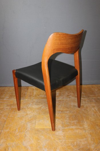 Suite Of Six Scandinavian Chairs By Niels Otto Moller About 1960