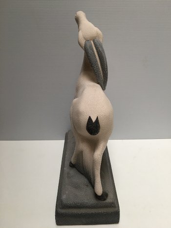 Ceramic Art Deco Antelope Subject