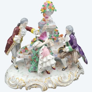 SAMSON Biscuit in porcellana Altezza 25 cm Napoleon Lovers Trio 3 French Victorian Capodimonté