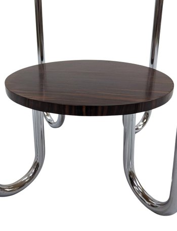 1930's Art Deco Pedestal Table In Macassar