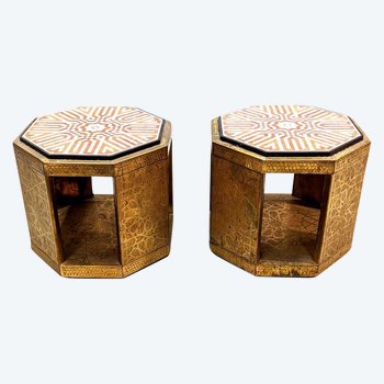 Salon Oriental En Laiton Et Marbre
