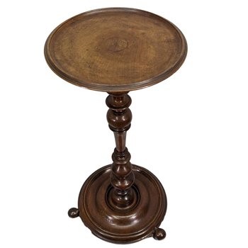 Piedistallo tornito in legno Luigi XIII Altezza 82 cm