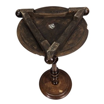 Piedistallo tornito in legno Luigi XIII Altezza 82 cm