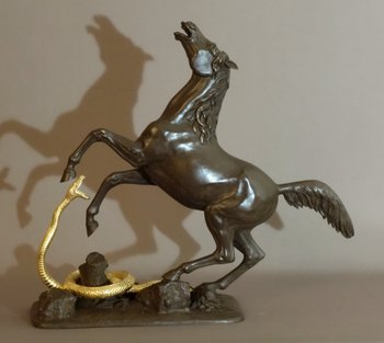  Cavallo attaccato da un serpente XIX secolo