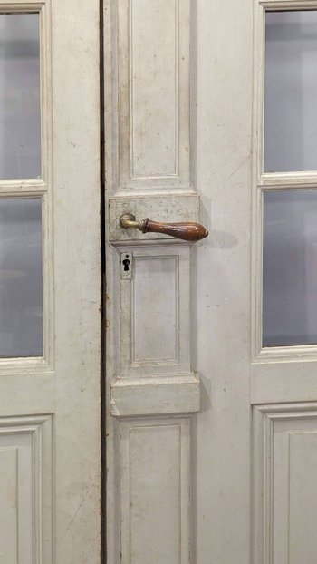 elements of lacquered wood 19th century (double doors)