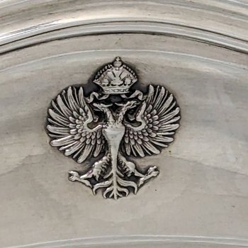 Dish In Sterling Silver Odiot In Paris Russian Double Headed Eagle
