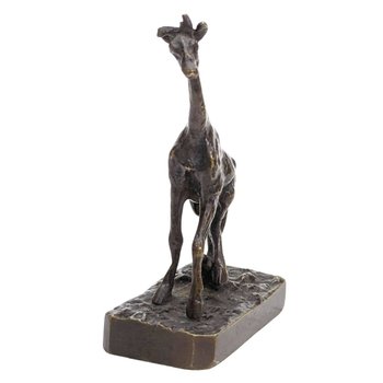 Bronzo animale in miniatura La giraffa Diciannovesima volta
