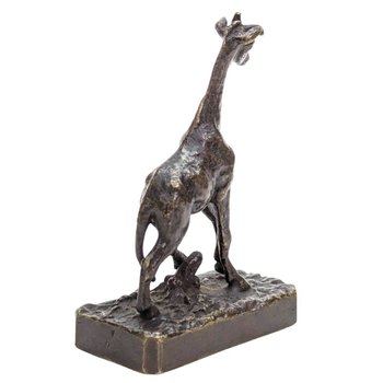 Bronzo animale in miniatura La giraffa Diciannovesima volta