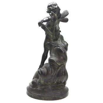Amor, Bronze, grüne Patina, spätes neunzehntes Mal