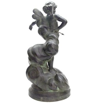 Amor, Bronze, grüne Patina, spätes neunzehntes Mal