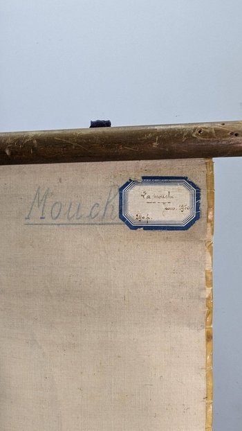 Affiche Entomologique Ancienne Chromolithographie