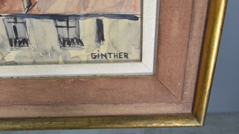 Les Toits Parisiens Gouache Signée Ginther