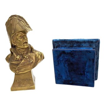 Buste En Bronze Doré Représentant Le Général Cambronne 1er Empire Par James Louis