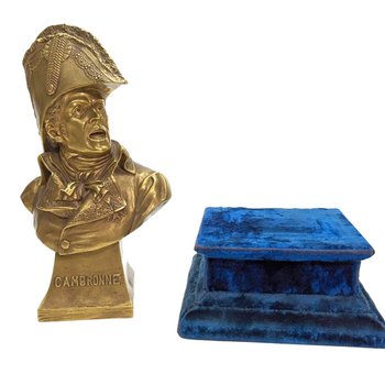 Buste En Bronze Doré Représentant Le Général Cambronne 1er Empire Par James Louis
