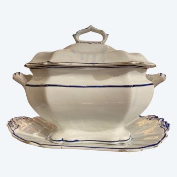 Tureen - Old Earthenware - Late 19th Century