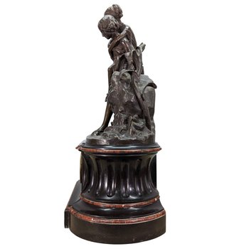 Nineteenth Bronze Trim Paul And Virginia By Charles Cumberworth