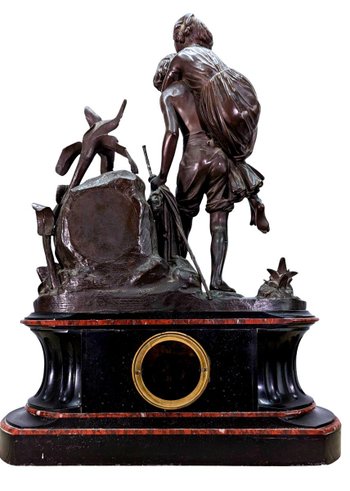 Nineteenth Bronze Trim Paul And Virginia By Charles Cumberworth