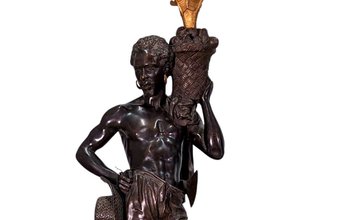 Nineteenth Bronze Trim Paul And Virginia By Charles Cumberworth