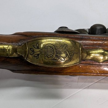 Pistola a pietra focaia da corsaro svedese del XVIII secolo