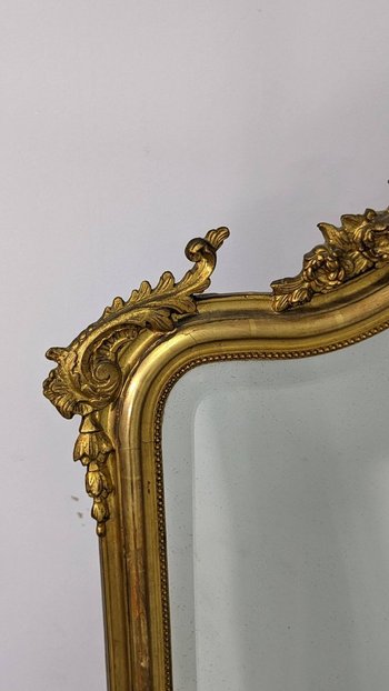 Miroir Bois Et Stuc Doré Napoléon III époque XIXème