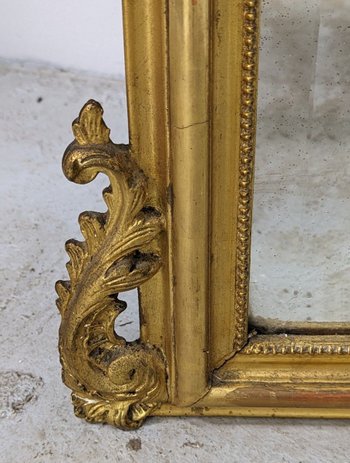 Miroir Bois Et Stuc Doré Napoléon III époque XIXème