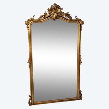 Miroir Bois Et Stuc Doré Napoléon III époque XIXème