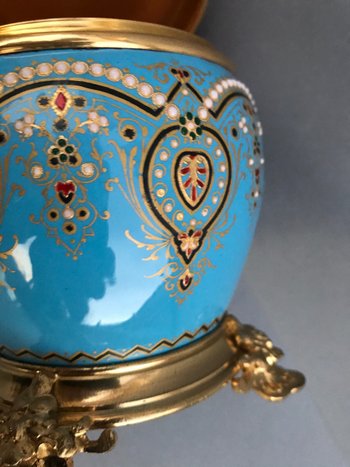 Coffret en émail et bronze doré ép. Napoléon III