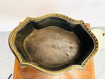 Großes Pflanzgefäß in Intarsien und Messing Napoleon 3 19