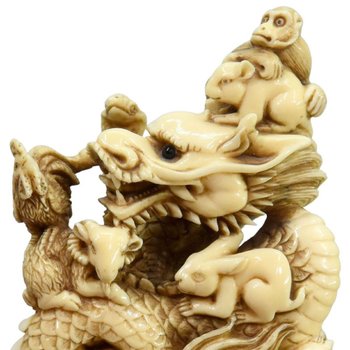 Japanese Okimono Group Of Animals XIXth Century